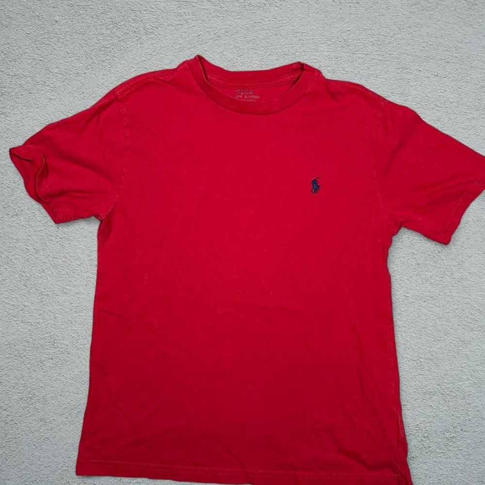 Polo Ralph Lauren Mens Red Short Sleeve Crewneck T-Shirt Size M Pony Logo